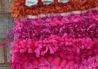 Charlotte Greenman Art - Happy Waves Macraweave Wall Hanging